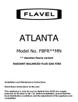 Flavel Atlanta Balanced Flue Gas Fire User manual