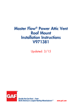 Master Flow ERV5BL Installation guide