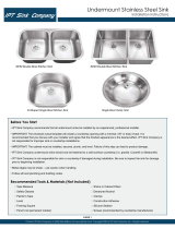 IPT Sink Company IPTRA1520P805 Installation guide