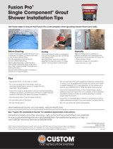 Custom Building Products FPD552QT-4 Operating instructions