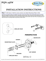 Allied Brass PQN-25EW-BKM Installation guide