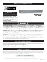 King Electric KCV2406-A Installation guide