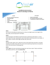 Fresh Air Screens 1231-D-97-RP Operating instructions