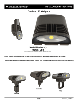 Lithonia Lighting OLWX1 LED 40W 50K 120 PE M4 Installation guide