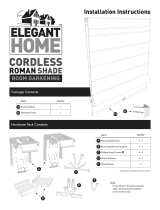 Elegant Home Cordless Roman shade Installation guide