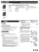 All-Pro WP1850L Operating instructions