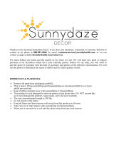 Sunnydaze Decor PL-724 Operating instructions