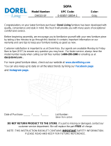 DHP Furniture DA010TL-SF User manual