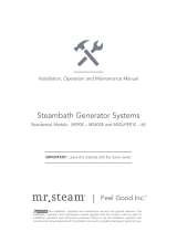 Mr. Steam 150C1ATSQSB Installation guide