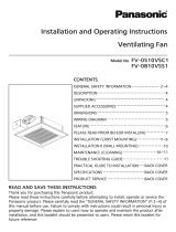 Panasonic FV-0510VSC1 Installation guide