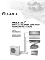 GREE MULTI18HP210 Installation guide