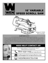 Wen 16-Inch Two-Direction Variable Speed Scroll Saw User manual