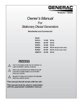 Generac RD03024KDAE User manual