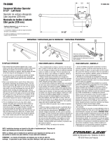 Prime-Line TH 23020 Installation guide