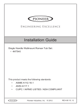 Pioneer Faucets 4MT840 Installation guide