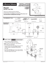 American Standard Fluent T186900 Installation guide
