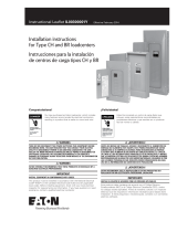 Eaton Cutler-Hammer 3BR1836L150 Installation guide