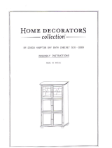Home Decorators Collection 7784660410 Installation guide