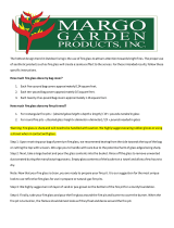 Margo Garden Products DFG20-R04 Operating instructions