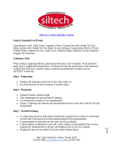 Siltech Innovative Windowsill Products N5A72AW Installation guide