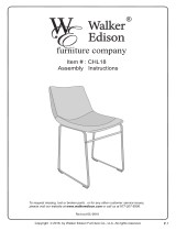 Walker Edison Furniture Company HDHL18BR Operating instructions
