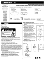 Metalux FM15WRCCR Installation guide