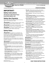 Sun Joe SPX2000 User guide