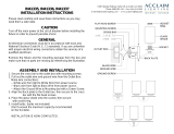 Acclaim Lighting IN41335ORB Operating instructions