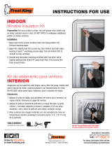 Frost King Indoor Shrink Window Kits Installation guide