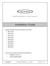 Pioneer Faucets 4MT200T-BN Installation guide