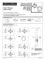 American Standard RU108 Installation guide