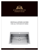 Exclusive Heritage TOP MOUNT SINK Series Installation guide
