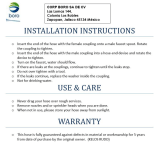 Boro KR34100F Installation guide