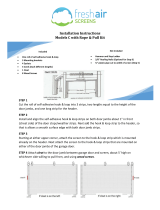 Fresh Air Screens 1231-C-97-RP Operating instructions