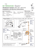 Symmons S-3602-MB-SH4-1.5-TRM Installation guide