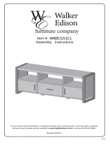 Walker Edison Furniture Company HD60CGS1CL Installation guide