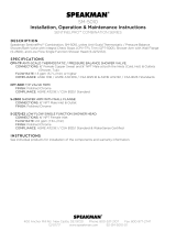 Speakman SM-5030 Installation guide