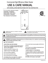 Rheem GHE100SS-400A User manual