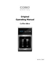 Caso Coffee One Operating instructions