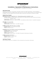 Speakman SM-5030 Installation guide