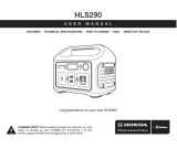 Jackery by Honda HLS290 User manual