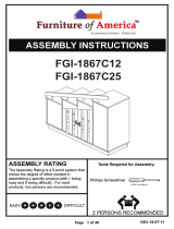 Furniture of America FGI-1867C25 Operating instructions