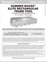 Summer Waves Elite P41809523 Operating instructions