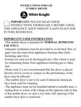 White Knight C44AWL User manual
