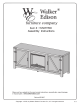 Walker Edison Furniture Company HD58FPBDBW Installation guide