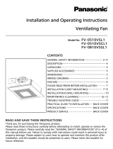 Panasonic FV-0510VSCL1 Installation guide