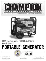 Champion Power Equipment 100109 User manual