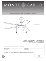 Monte Carlo Fan Company 5DIC44XXXD-V1 Series User manual