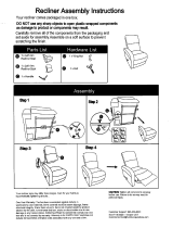 ProLounger RCL53-BRM89-3S Operating instructions