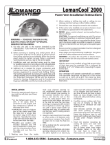 Lomanco 2000 Operating instructions